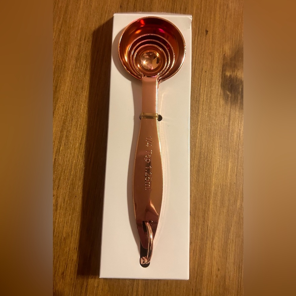 NEW Copper Measuring Spoons - Picture 2 of 2